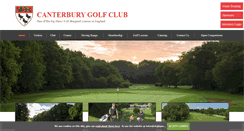 Desktop Screenshot of canterburygolfclub.co.uk